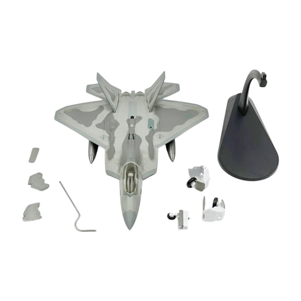1/100 F22 Modelo de Modelo de avión en miniatura realista con soporte para decoración de mesa profesional versátil