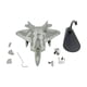 thumbnail image 2 of 1/100 F22 Modelo de con modelo de avión en miniatura realista para coleccionables de aviación versátiles resistentes, 2 of 10