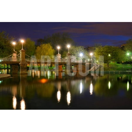 - Lagoon Bridge at the Boston Public Gardens in Boston, Massachusetts. Print Wall Art By SeanPavonePhoto