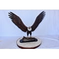 thumbnail image 3 of Nifao Perched eagle bronze statue – Home Decor Sculpture, 35"L x 21"W x 29"H, 3 of 10