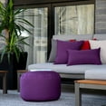 thumbnail image 2 of Pouf intérieur/extérieur Gouchee Home Soleil – Pouf mauve hydrofuge rembourré de billes de polystyrène, léger et résistant, pour terrasse, balcon ou salon, 2 of 6
