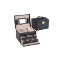 thumbnail image 1 of Caja De Almacenamiento Joyero, 3 Capas Color Negro, 1 of 5