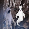 thumbnail image 4 of Decoración colgante de fantasma para Halloween, bandera de manga de viento de 43 pulgadas, decoración de Halloween para exteriores para patio, césped, porche, camino, árboles, 4 of 8