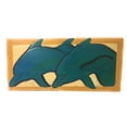 thumbnail image 1 of Dolphins Ohana, Ocean Love 30" X 15" -Endangered Species Wall Art | #dpt518075, 1 of 1