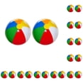thumbnail image 2 of Bewildely 2 paquetes / lote Ball Party Fun comienza con globos fáciles de inflar Amplia aplicación PVC Beach Ball Sea Pool Party Inflable 6 bola de 6 colores 40cm 10Conjunto, 2 of 6