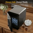 thumbnail image 6 of Flamemore Sphere Ice Maker Machine with Ice Tong & Self-Clean, 144 Pcs/24h, 260w Ice Ball Maker for Home/Bar/Party,Black, 6 of 12