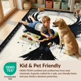thumbnail image 4 of Design&I 8'x10' Washable Area Rug Crow Runes Witchy Raven Norse Gothic Motifs Doormat Pentagram for Living Room, Family Extra Large Skid-Resistant Low Profile, 4 of 7