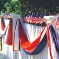 thumbnail image 3 of Qocolhg Patriotic Bunting American Flag Decorations 4th of July Decoration 23.6X236 inch Large Red, White & Blue Baner Veterans Day Memorial Days Celebration Outdoor Porch Garden, Clearance, 3 of 8