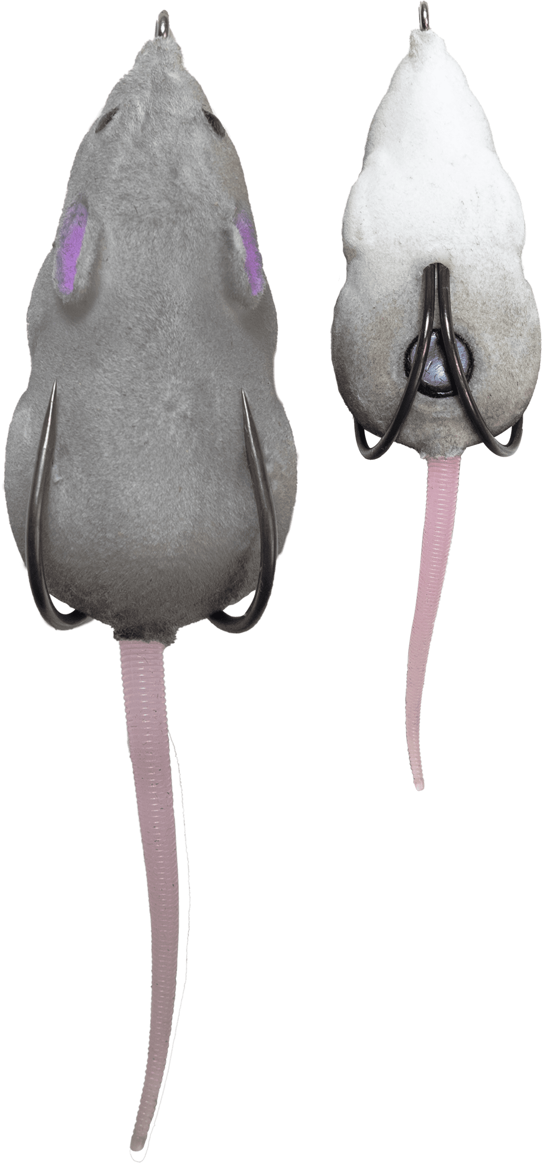 Lunkerhunt Furenzy Mouse Topwater Fishing Bait, 2 inch, Grey