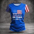 thumbnail image 5 of Women USA 250th Anniversary Shirt Patriotic Independence Day Shirt Women Casual Crew Neck Short Sleeve Top, 5 of 6