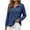Navy, variant on Fall Tops for Women Nelozsy Women V Neck Plus Size Ribbed Long Sleeve Top Pullover White L