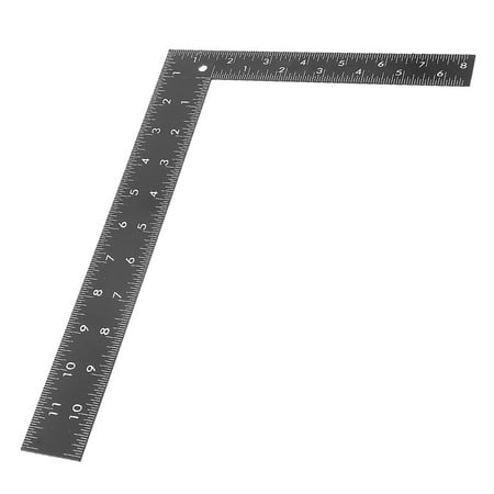Unique Bargains Metric Woodwork 2-Side 90 Degree Angle 0-30cm 0-20cm Scale Square Ruler