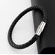 thumbnail image 3 of Accesorios simples Pulsera trenzada con hebilla magnética de cuerda de cuero para hombre Pulsera de cuero con hebilla de clavo Pulsera de pareja Joyería, 3 of 6