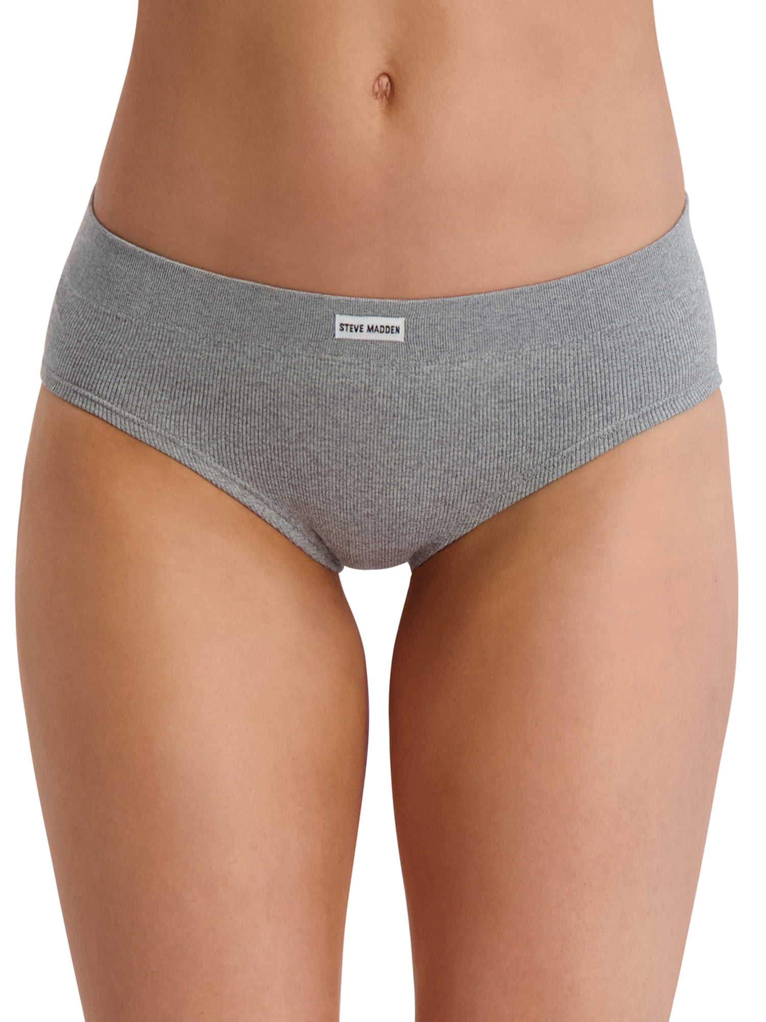 Steve Madden Women's Seamless Hipster Panties, 5-Pack, Sizes S-XL