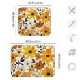 thumbnail image 4 of Yayeee Dish Drying Mat for Kitchen Counter 16"x18" Microfiber Absorbent Pad, Yellow Flowers, 4 of 7