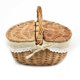 thumbnail image 1 of Picnic Basket For Picnic Hiking Family Gatherings Wicker Shopping Storage Hamper Large Capacity Basket Storage Basket Supplies, 1 of 10