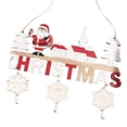 thumbnail image 2 of Etiquetas colgantes navideñas Macarena madera con campanas 22 cm x 0,5 cm x 16 cm, 2 of 8