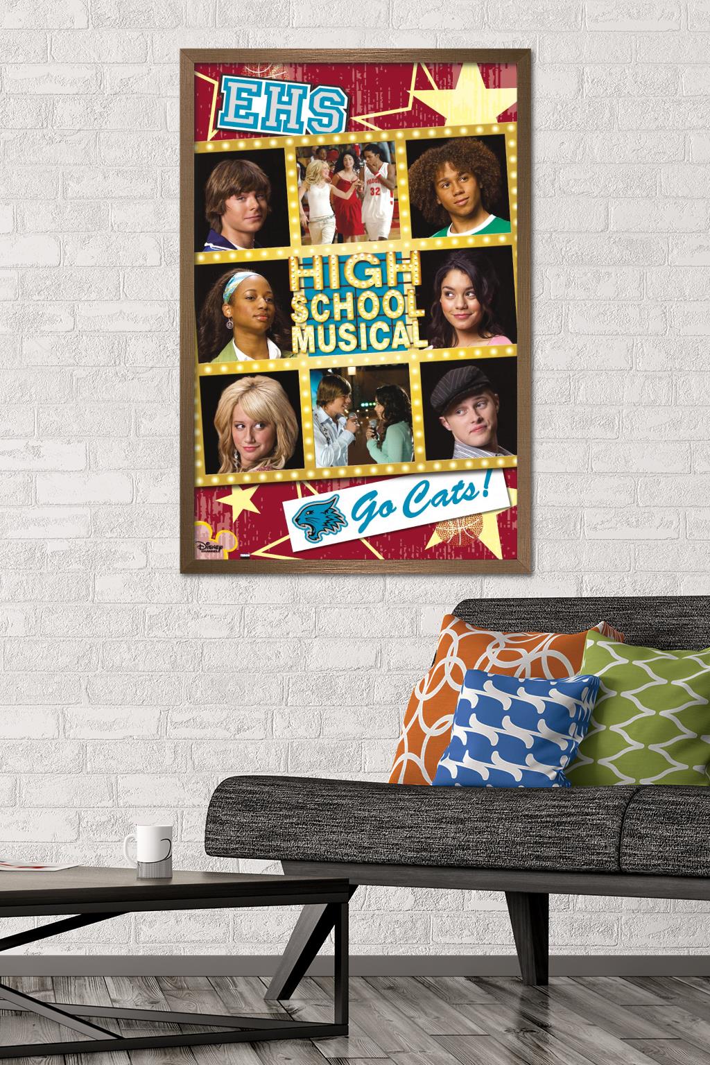 High School Musical - Grid Wall Poster, 22.375" x 34" Framed