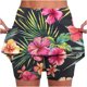 thumbnail image 1 of Puntoco Pantalones cortos de salón para mujer, pantalones cortos deportivos con estampado para mujer, pantalones de jogging ajustados de cintura alta y ligeros con bolsillos, 1 of 4