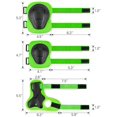 thumbnail image 4 of Rodilleras para niños, juego de rodilleras para niños, 6 piezas, rodilleras, coderas para niños, muñequeras, juego de equipo de protección para monopatín, scooter, bicicleta JFHHH pequeña, 4 of 4