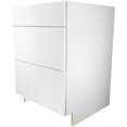 thumbnail image 1 of 24" Knockdown Base Cabinet - with 3 Drawers, Glacier White, 1 of 2