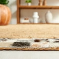 thumbnail image 4 of SAFAVIEH Natural Fiber Micah Bordered Area Rug, Natural/Grey, 4' x 6', 4 of 7