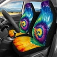 thumbnail image 2 of Binienty Color Tie-Dye Front and Rear Bench Protector Full Set Automotive Seat Covers Fit for Auto SUV Sedan Truck 4pc Front Back Seat Covers Auto Accessories, 2 of 6