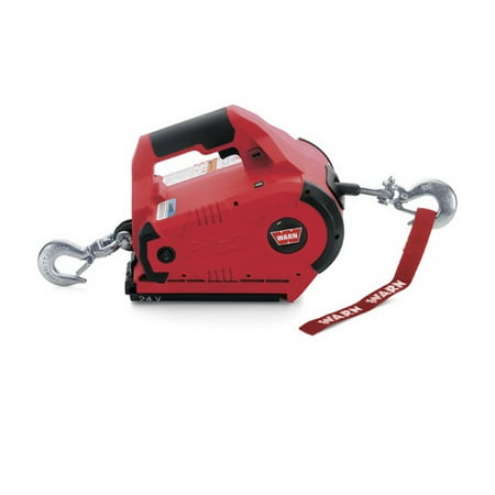 

Warn 885005 Portable Cordless 24 Volt DC 1000 LB Cap 15 Ft Wire Rope With 2 Batteries