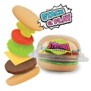 ORB Stretchee Foodz - Secret Menu 3 Pack - Mix and Match, Stretch, and Even Squeeze This Hamburger and Sandwich Trio for Stress Relief - Original Sensory/Fidget Play Food Toys for Kids and Adults