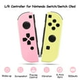 thumbnail image 5 of Wireless Controller for Nintendo Switch, L/R Controllers Support Dual Vibration/Motion Control/Wake-up Function,Pink Yellow, 5 of 8