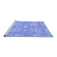 thumbnail image 2 of Ahgly Company Machine Washable Indoor Rectangle Oriental Blue Traditional Area Rugs, 5' x 7', 2 of 4
