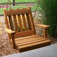 thumbnail image 2 of A &amp; L Furniture Western Red Cedar Royal English 2 ft. Chair Swing with Chains, 2 of 2