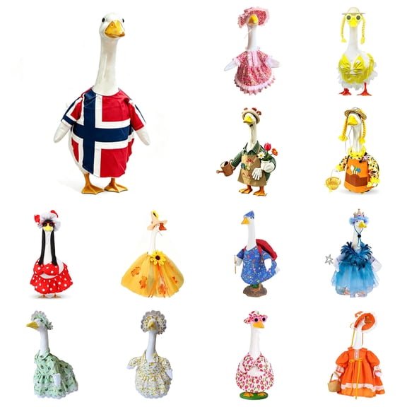 Lzobxe Porch Goose Clothes Football and Graduation Goose Porch Clothes with Grad Cap and Gown for Spring Outdoor Patio, Yard, Garden, Holiday Decoration