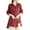 Red, variant on Lmnyox Cotton Linen Shirts Womens Button Down Collared Vintage Fashion Blouses Dressy Casual Long Sleeve Tops