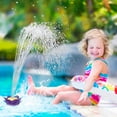 Summer Above Ground Pool Flower Sprinkler Sprayer Accessory Pool Float