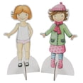 thumbnail image 4 of Kit de muñecas de papel Tiger Tribe, diseño vintage y vestido para 2 muñecas, 4 of 5
