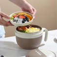 thumbnail image 3 of Divided Water-Filled Insulation Instant Noodle Bowl Lunch Box B, 3 of 5