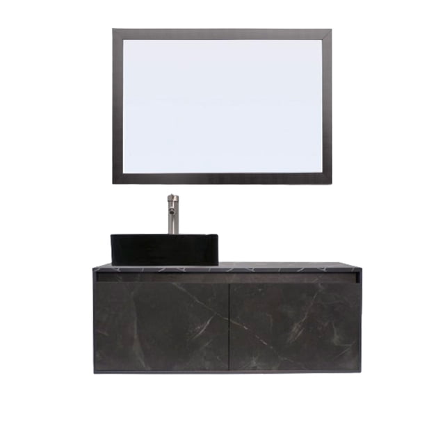 Gabinete De Baño GOVA Con Espejo Decorativo Minimalista