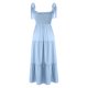 thumbnail image 4 of VISgogo Vestido de Mujer, Color Sólido Sin Mangas Volantes de Una Pieza con Tirante Ajustable para el Hombro para el Verano, S/M/L/XL VISgogo moda, 4 of 9