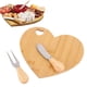 thumbnail image 1 of Tabla De Quesos En Forma De Corazón Con Tenedor Y Cortador, Plato De Mantequilla De Madera, Bandeja Para Servir Para Boda, Despedida De Soltera, Regalo De Aniversario, 1 of 7