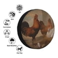 thumbnail image 4 of Goofa Oil Painting Chicken And Duck Pattern Universal Tire Cover for Jeep, SUV, Truck, and Trailer – Waterproof, UV-Resistant,Easy to Install, Fits 14"-17" Tires-17 inch, 4 of 6