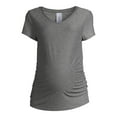 thumbnail image 4 of Time and True Women's Maternity Short Sleeve V-Neck T-Shirt, 4 of 6