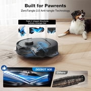 ECOVACS DEEBOT N30 OMNI CARE Robot Vacuum and Mop 10000Pa, ZeroTangle Technology, TruEdge Adaptive Edge Mopping, AUTO Mop Washing, Self Refilling, Auto-Mop Lifting
