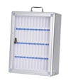 thumbnail image 2 of Armario de almacenamiento para teléfonos, caja de bloqueo resistente montada en la pared para oficina, aleación de aluminio, aula, reunión, tabla de bolsillo para estudiantes, 48 ranuras, 2 of 10