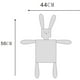 thumbnail image 4 of Bonita toalla relajante para bebé, conejo de peluche, manta para dormir, juguetes rosado, 4 of 9