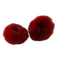 thumbnail image 1 of Trayknick 2Pcs Bright Color Simple Hair Ties Handmade Faux Rabbit Fur Furry Scrunchies Hair Accessories, 1 of 13