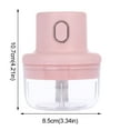 thumbnail image 4 of Snmubt Mini Garlic Chopper Garlic Press Mincer Pepper Chili Vegetable Meat Grinde (Pink), 4 of 9
