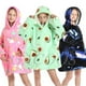 thumbnail image 3 of Sherpa Blanket Teens Hoodies Winter Sweatshirts for Girls Boys Thick Warm Fleece TV Blankets Oversized Hooded Coat For Kids, 3 of 4