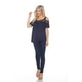 thumbnail image 2 of White Mark Women's Cold Shoulder Bexley Tunic Top, 2 of 5