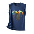 thumbnail image 5 of Wancir Womens Tank Tops Summer Casual Sleeveless Shirts Loose Fit V Neck Graphic Basic Workout T-Shirt, 5 of 5